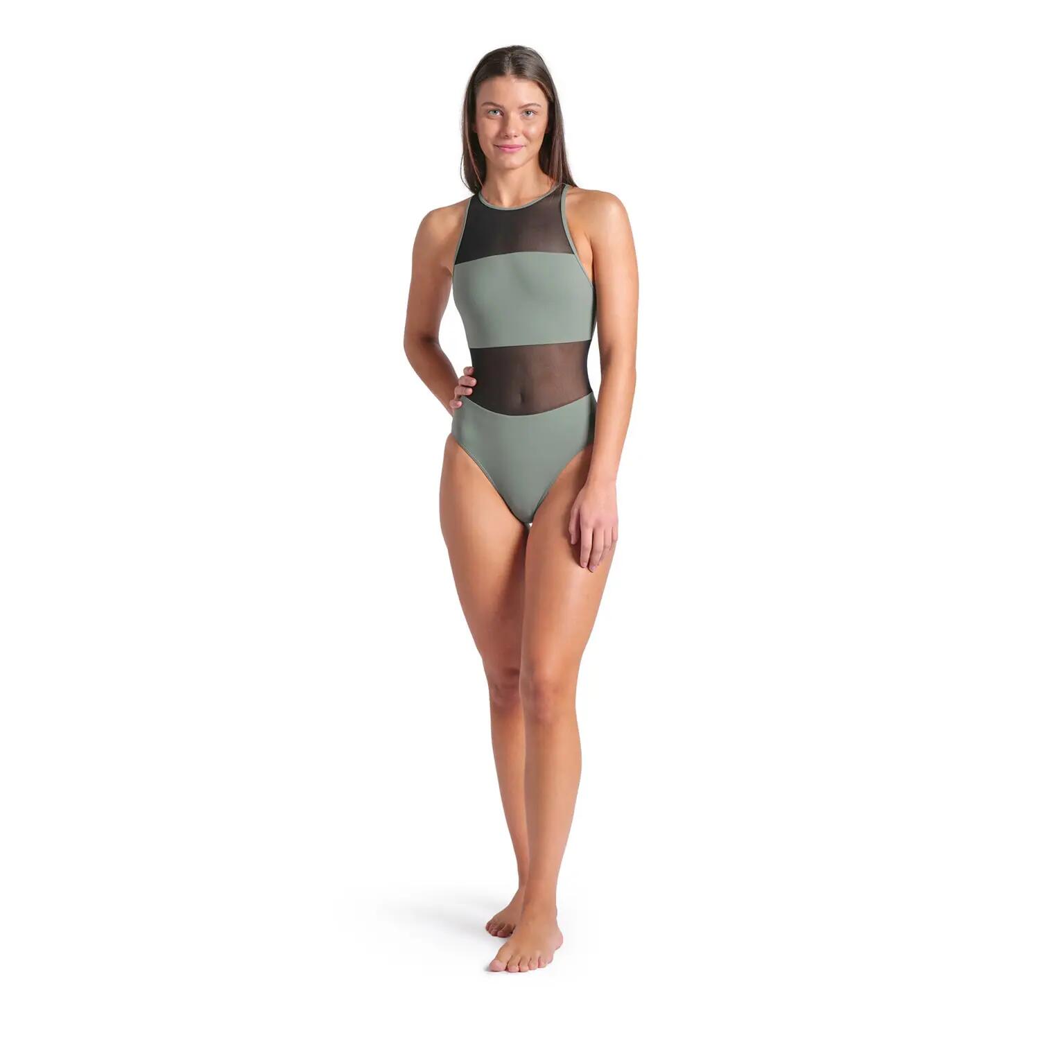 Einteilige badeanzüge Damen - Mesh Panels Vent Back 3/8