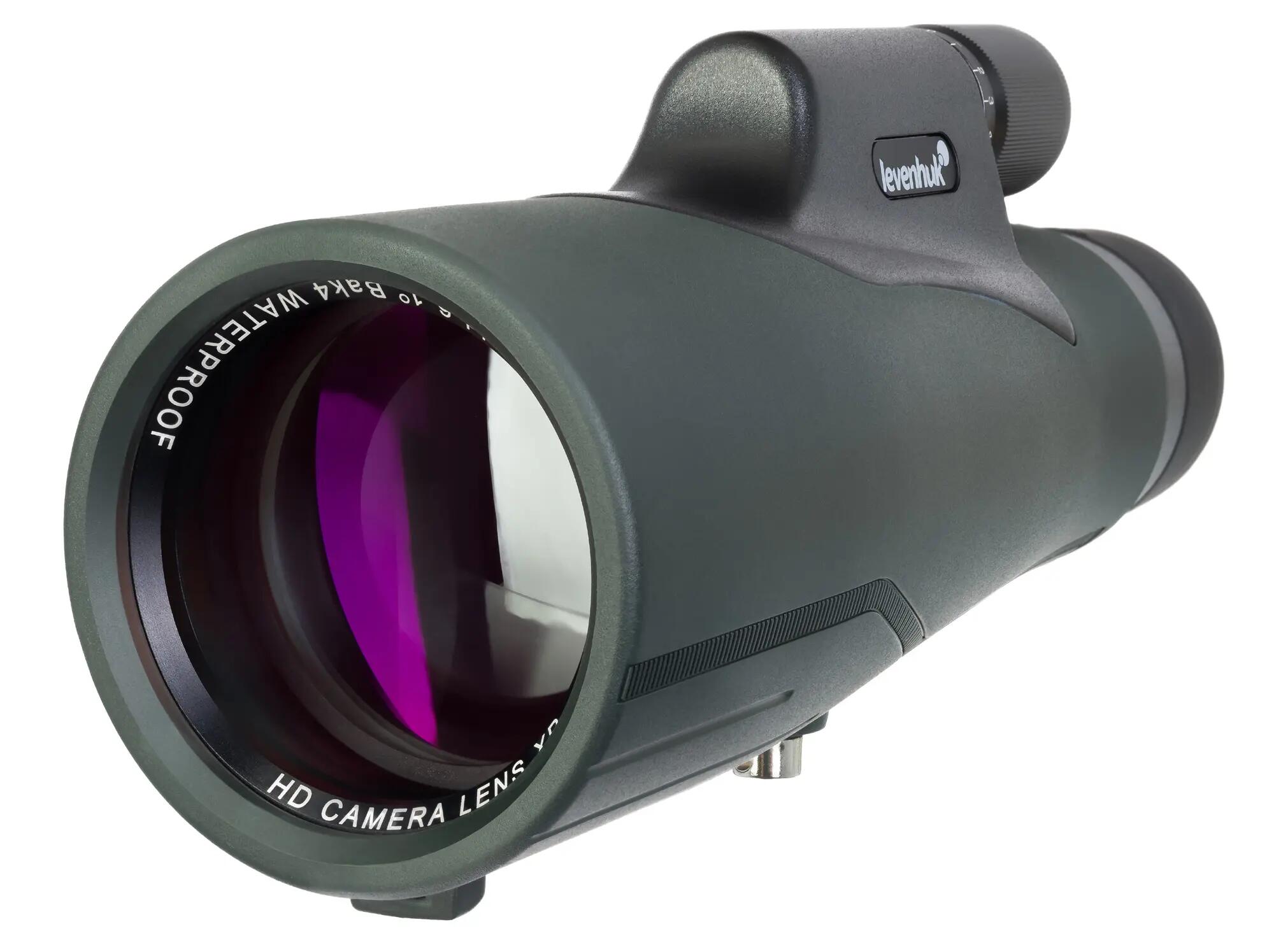 Levenhuk Wise PLUS 10x56 monoculaire telescoop met dradenkruis 10/12
