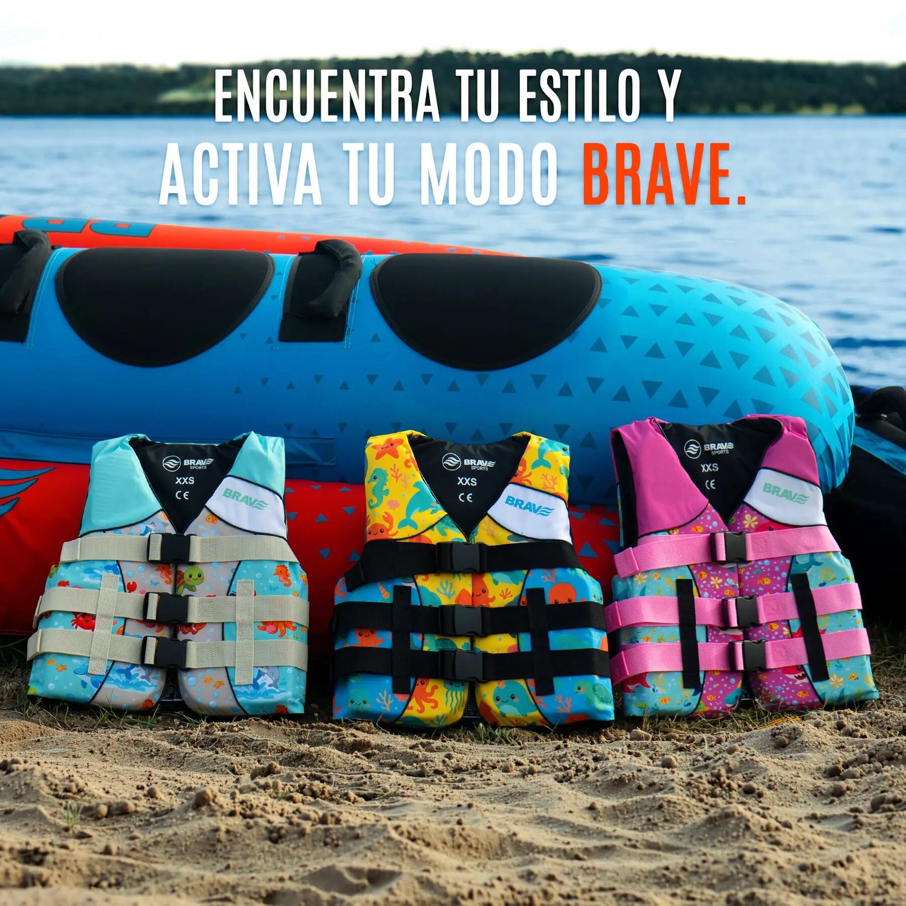 Brave Sports Chaleco de ayuda a la flotabilidad infantil Coral Dream 50N 9/9