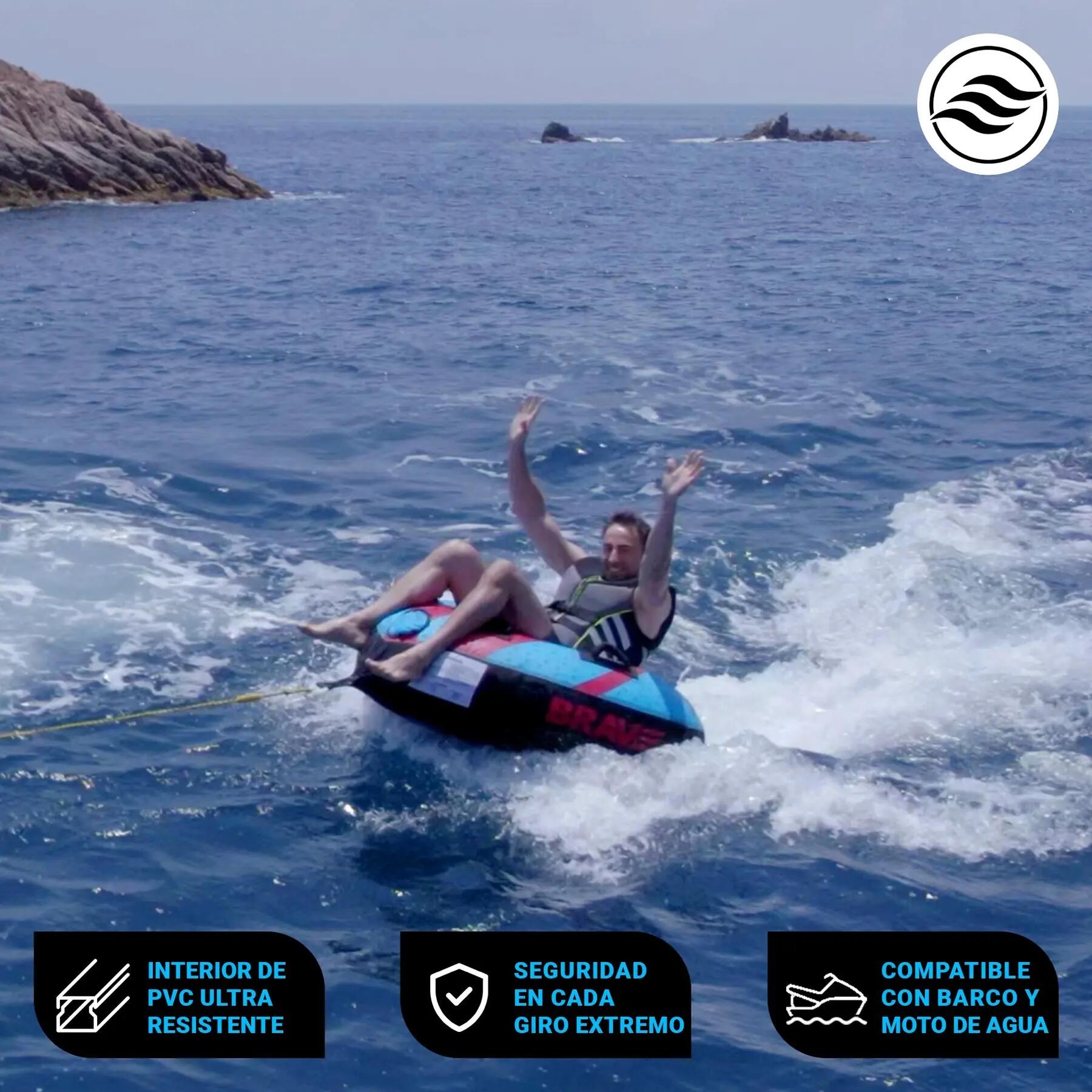 Funtube triangular BRAVE para 1 persona, 125 × 125 × 35 cm 5/5