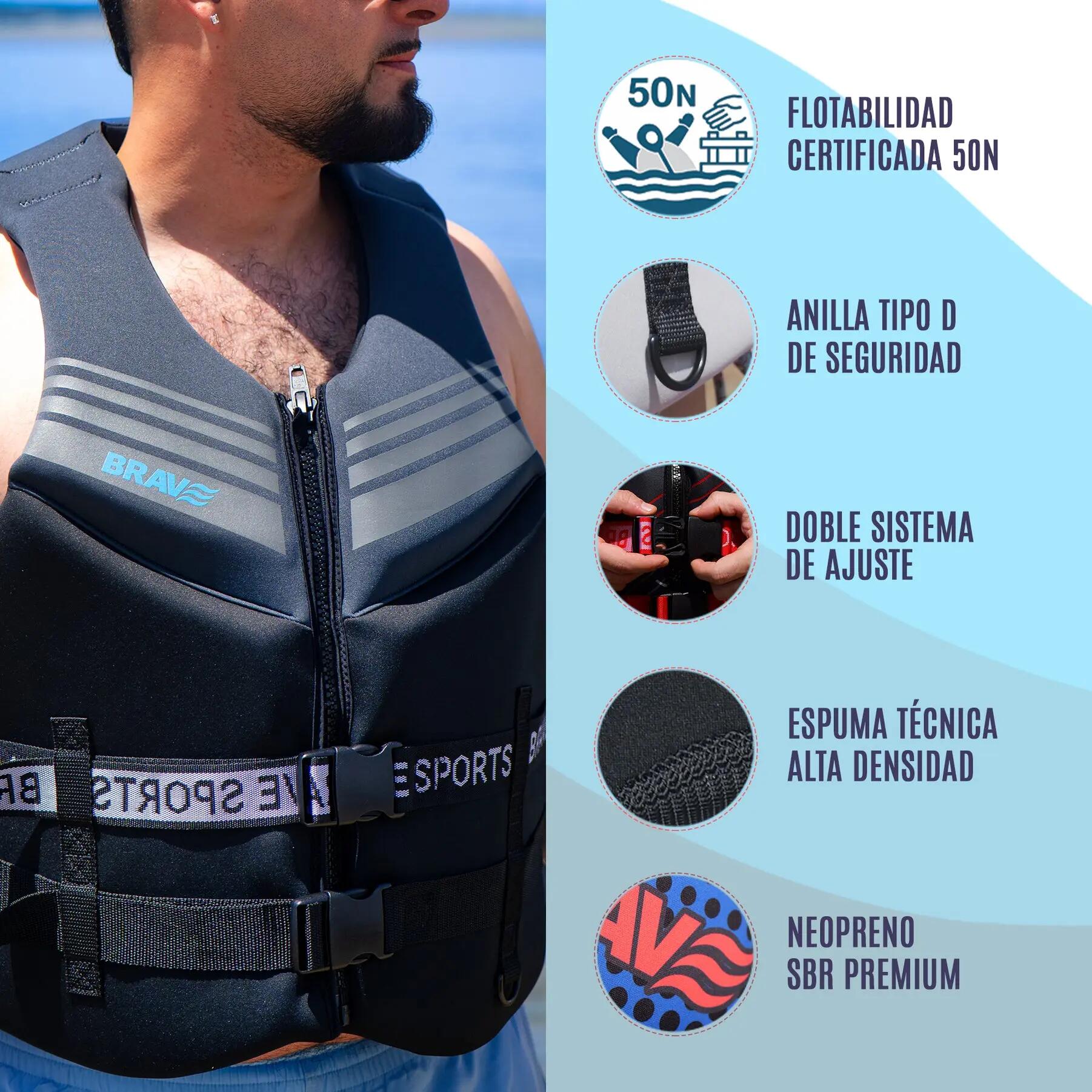 Brave Sports Chaleco de ayuda a la flotabilidad Wave Hunter 50N 5/7