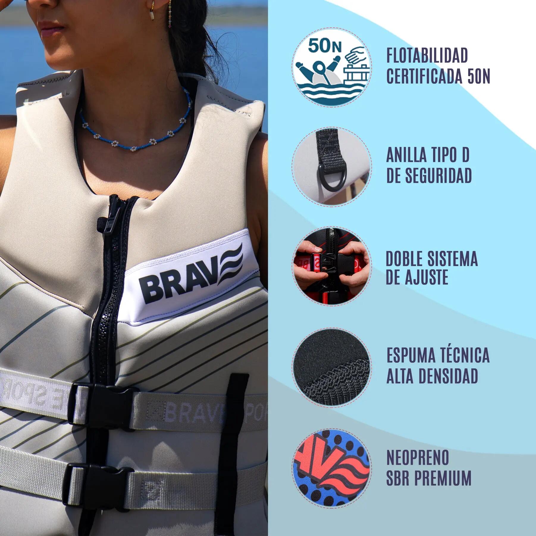 Brave Sports Chaleco de ayuda a la flotabilidad Drift Sand 50N 5/7