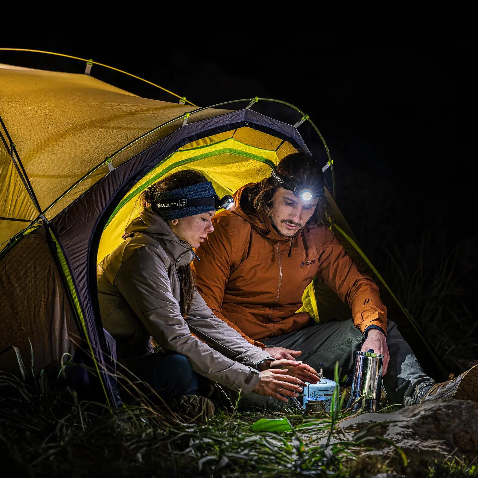 Lampe frontale rechargeable LED, 650lm, Portée 130m, IP67, Noir, HF4R 7/7