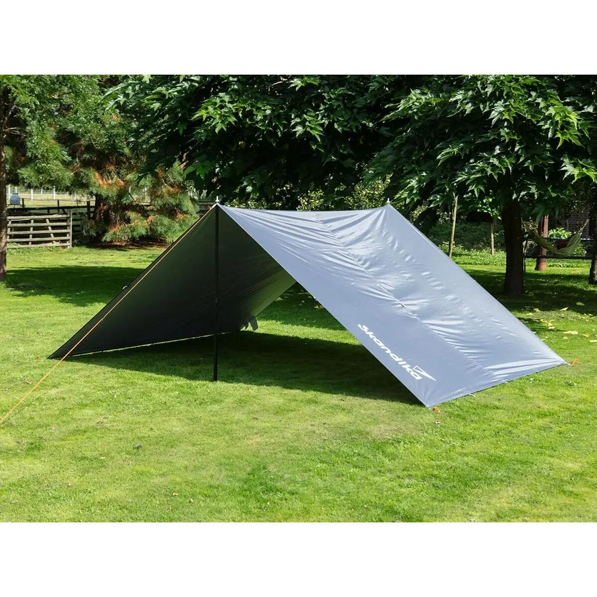 Toldo de campismo XL 5 x 3 m - rectangular - impermeável - protecção UPF 50+ 4/14