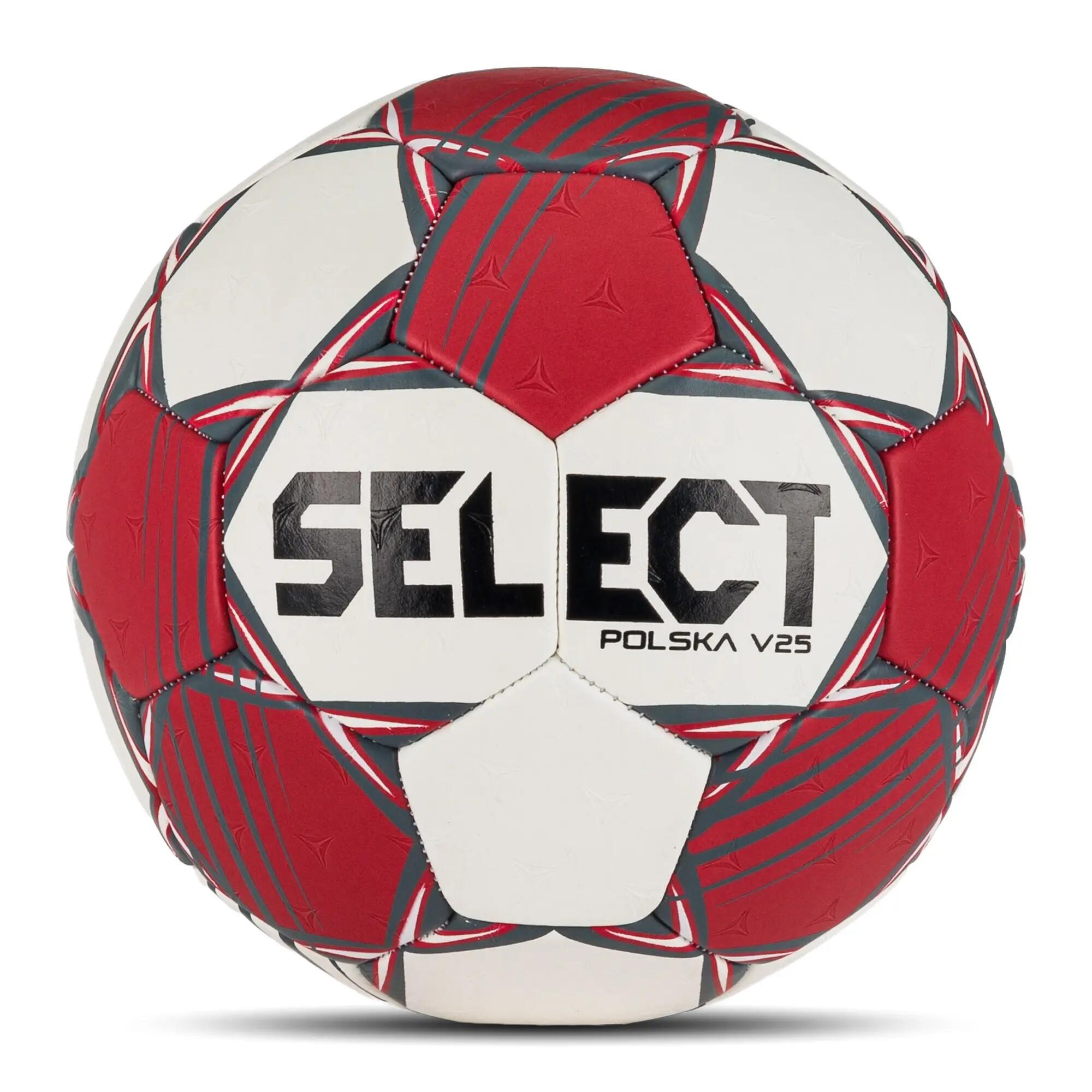 Piłka ręczna Select Polska v25 czerwony/biały r. 2 4/4