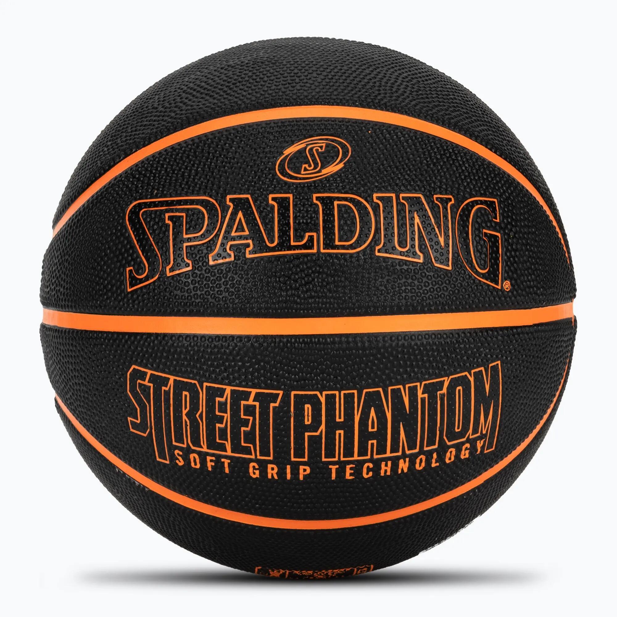 Minge de baschet Spalding Phantom negru/portocaliu, mărimea 6