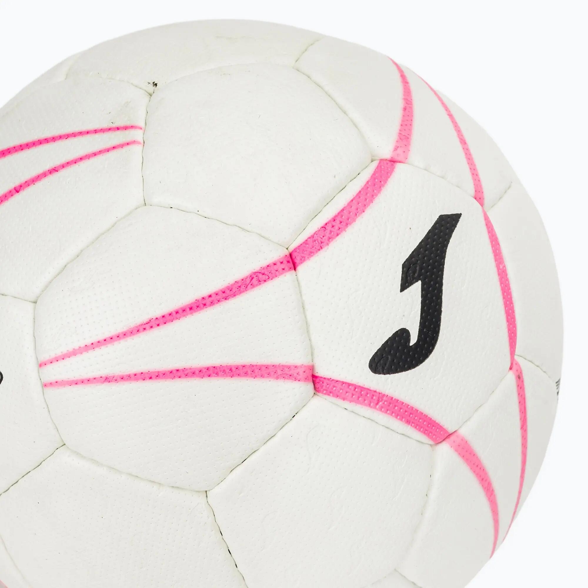 Bola de andebol Joma S-Grip branca/rosa flour, tamanho 2 4/5