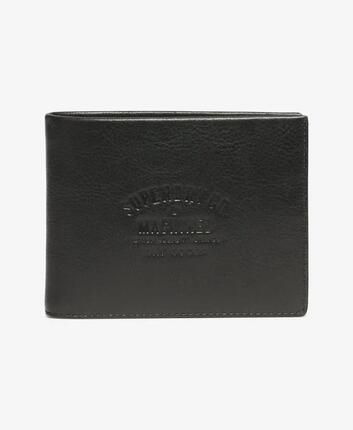 superdry Portfel skórzany – Czarny, podszewka poliester – Black