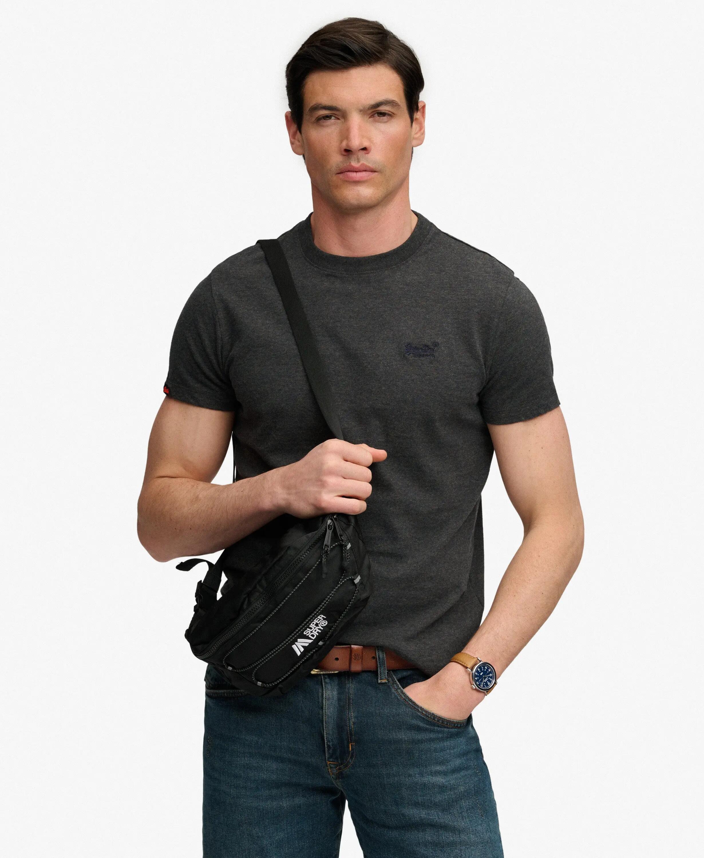 superdry Pochete Outdoor leve com cordão refletor – Black 4/4