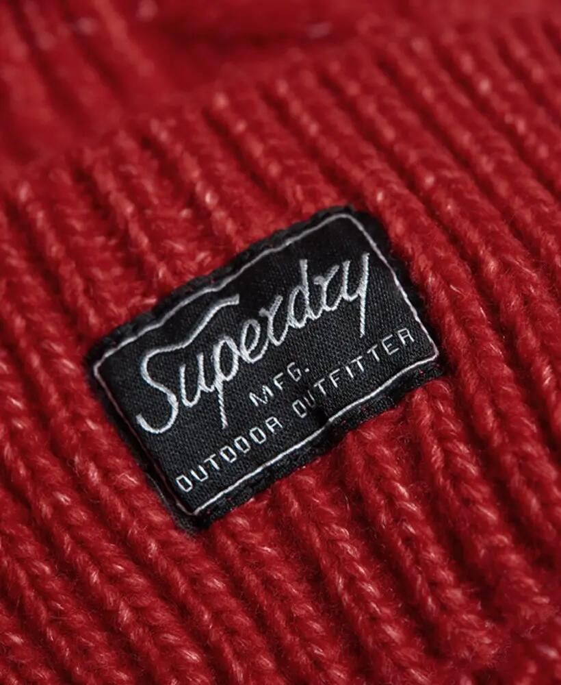 superdry cuffia Cable Lux a trecce con pon pon – Flame Marl 3/3