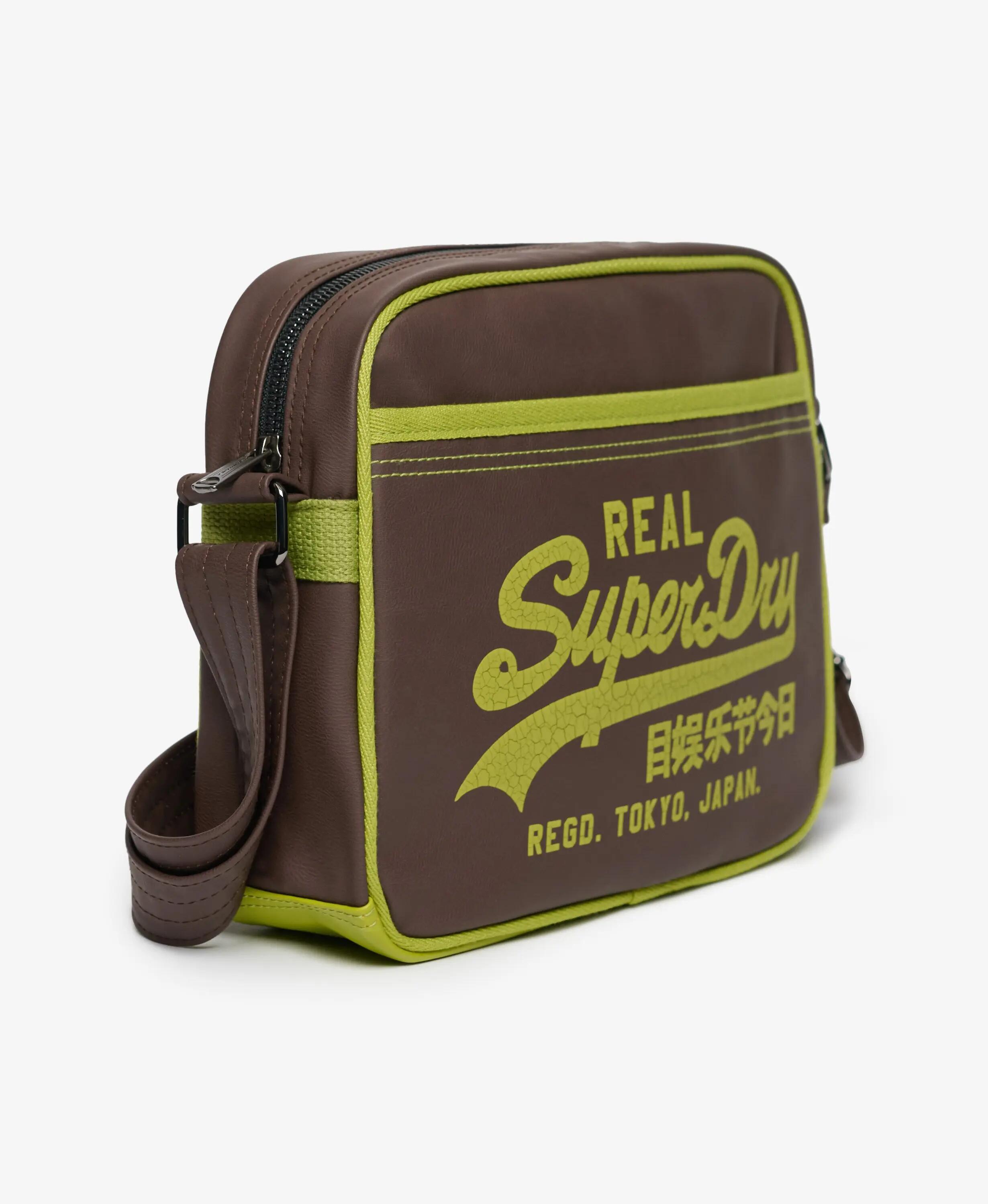 superdry Mini Alumni borsa a tracolla in poliestere – French Roast Brown 2/5