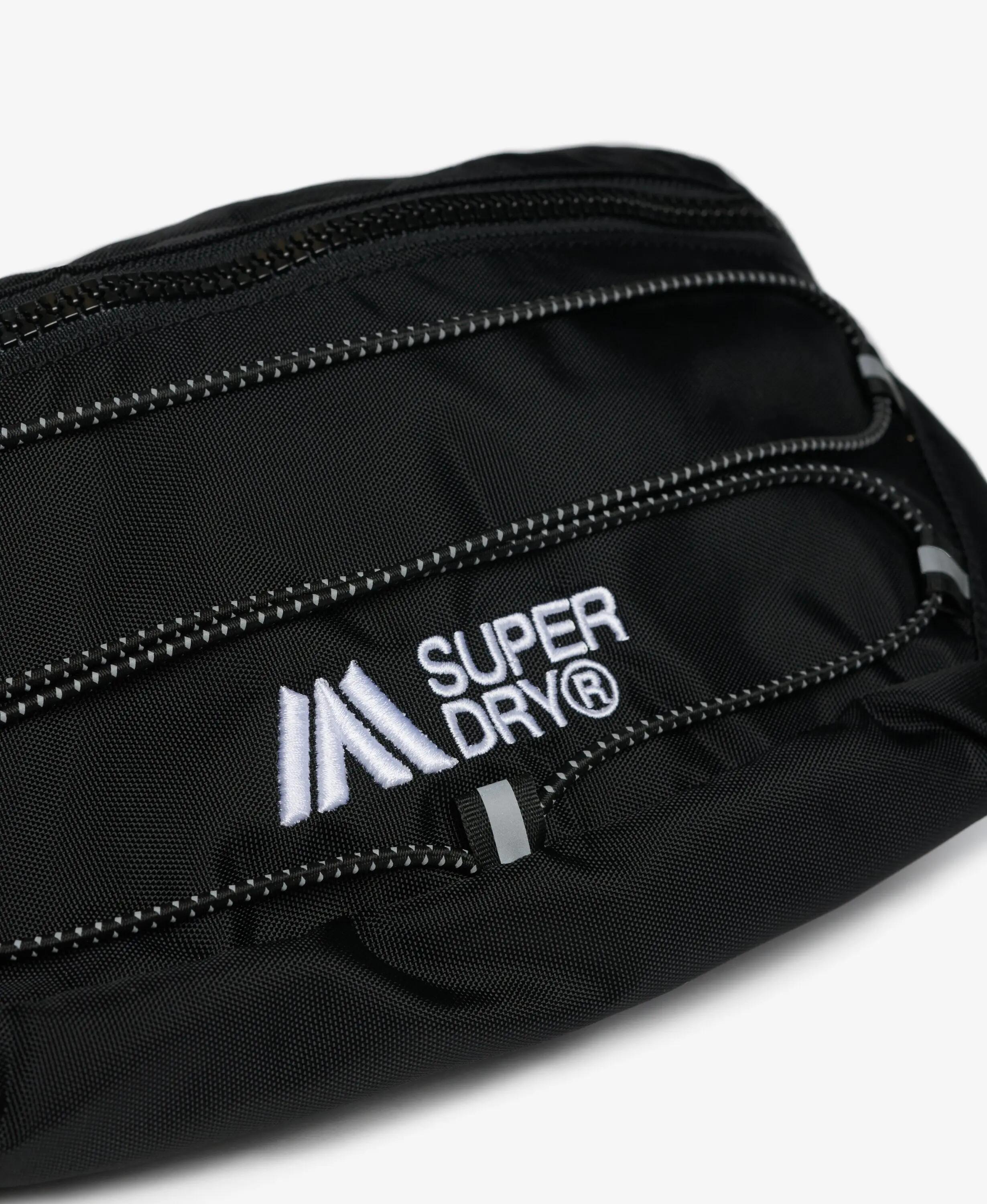 superdry Pochete Outdoor leve com cordão refletor – Black 2/4