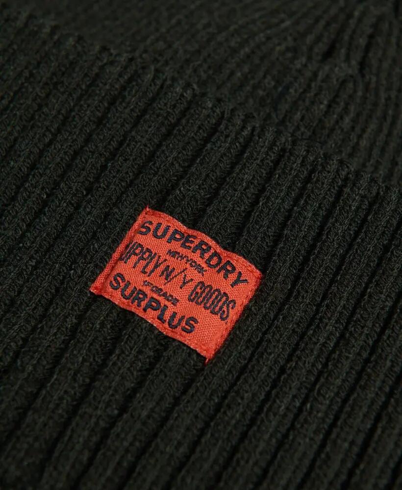 superdry Bonnet Workwear tricoté — chaud et durable – Surplus Goods Olive 3/3