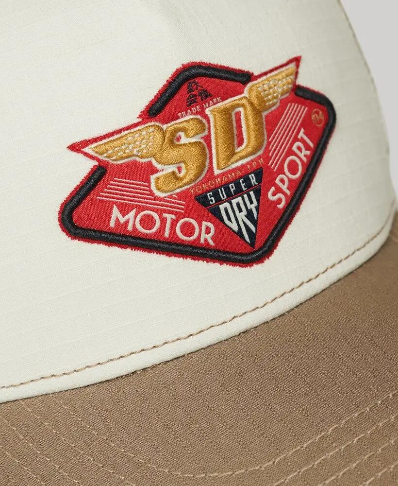 superdry Dirt Road Trucker Cap em algodão e poliéster – Deep Beige Slub 2/2