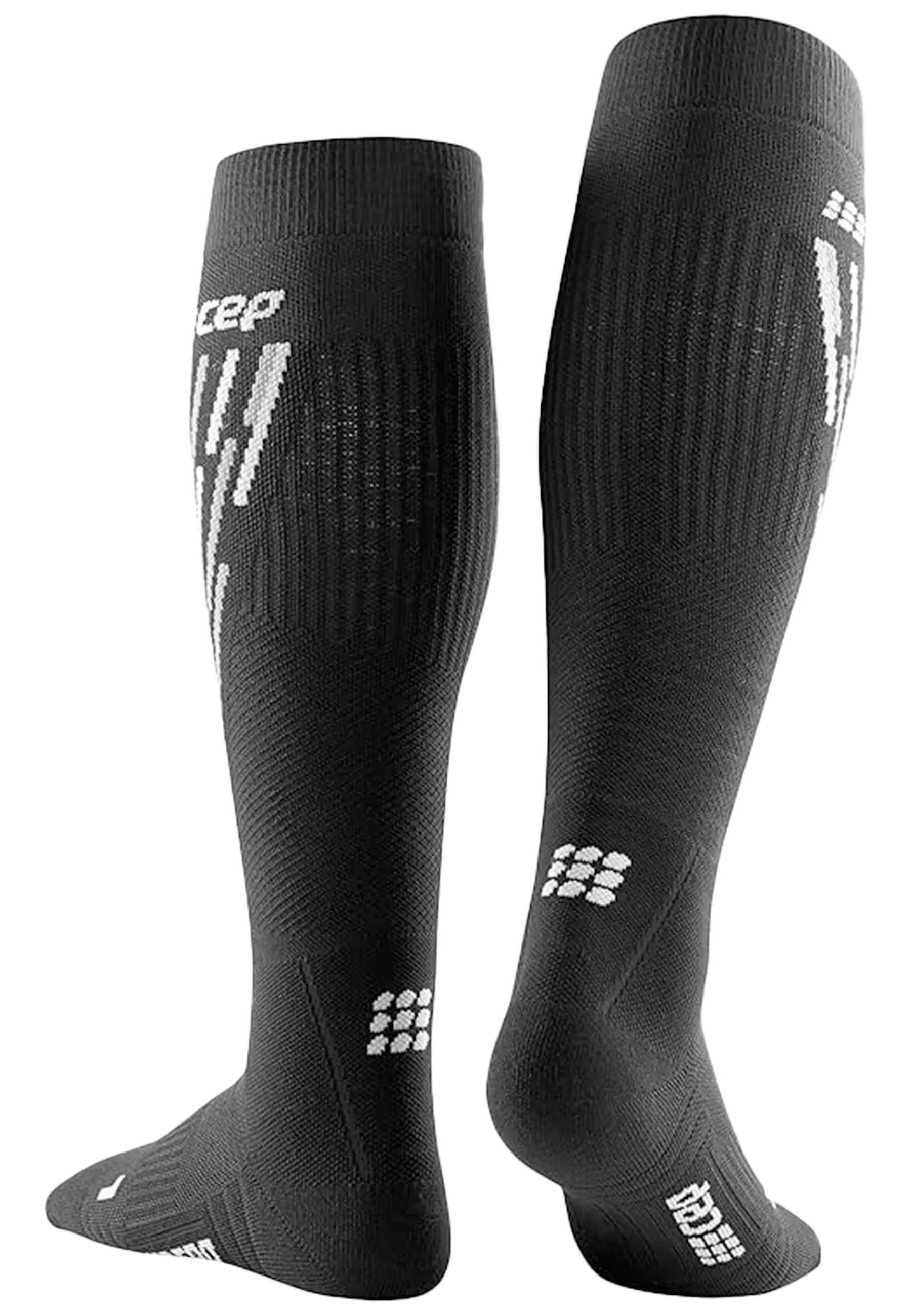 Herren - Ski - Socken - kompressiv, thermisch, knielang - schwarz/anthrazit 6/11