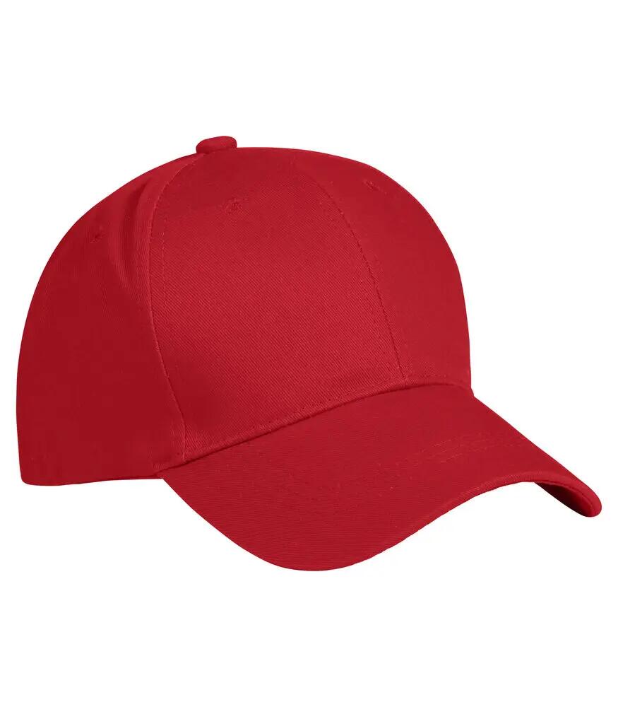 clique Classic Cap 6 pannelli in cotone – Red 5/5
