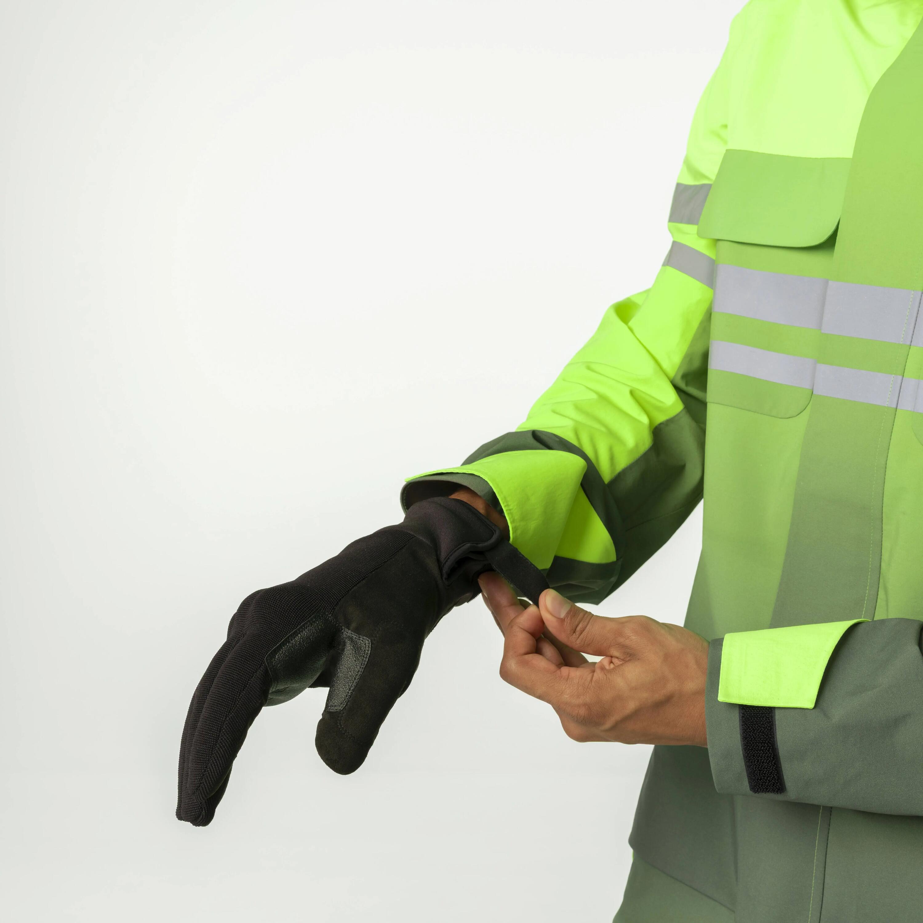 Heren Fietsen Handschoenen Commuter Impact Knokkelbescherming Zwart 2/4