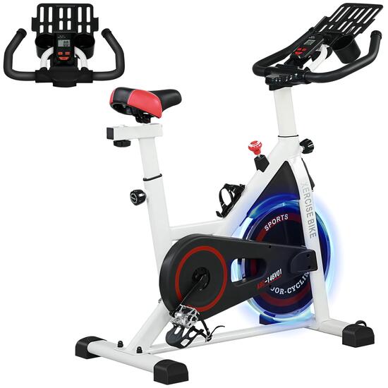 Vélo d'appartement avec résistance réglable, vélo de fitness professionnel et