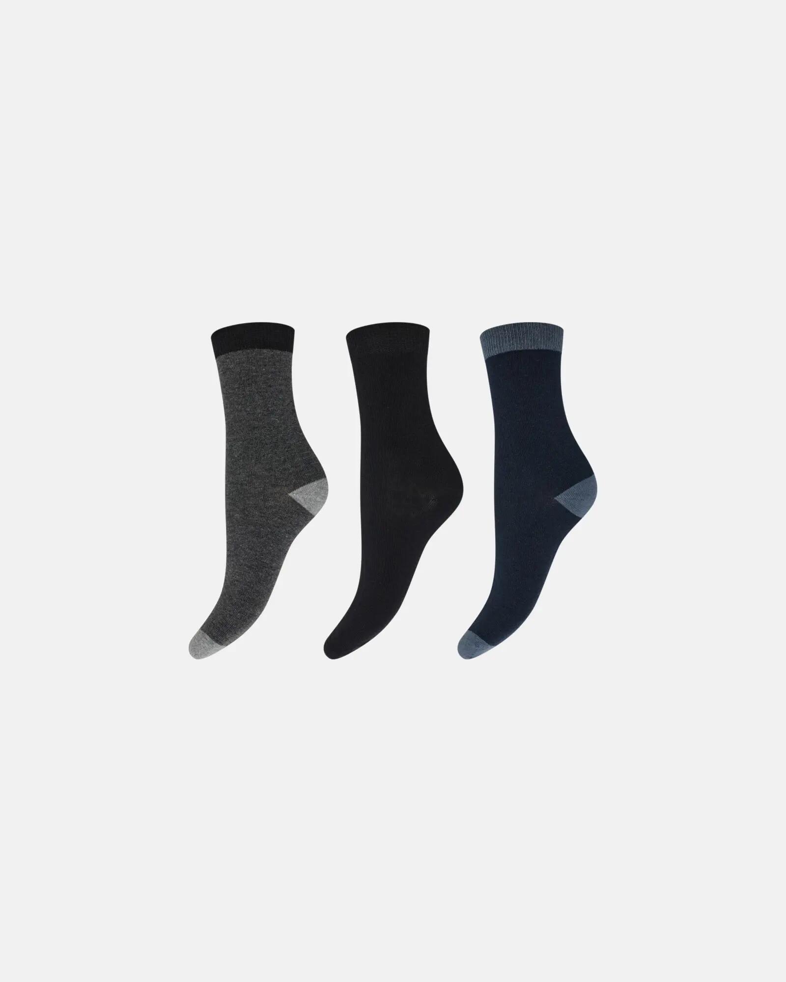 decoy Knöchelsocken Baumwolle 3er-Pack – WHITE (1200) 6/6