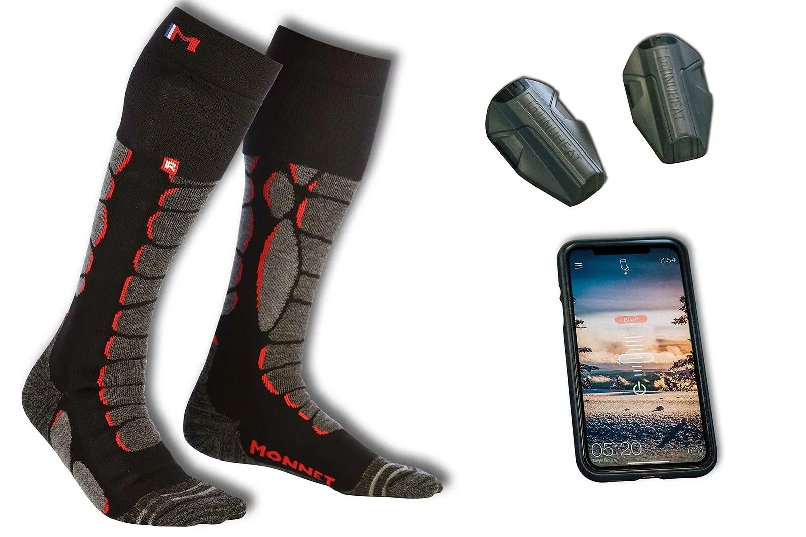 Calze - Sport - Unisex - Performance, termoregolanti HEATPROTECH - Nero/Rosso 4/4
