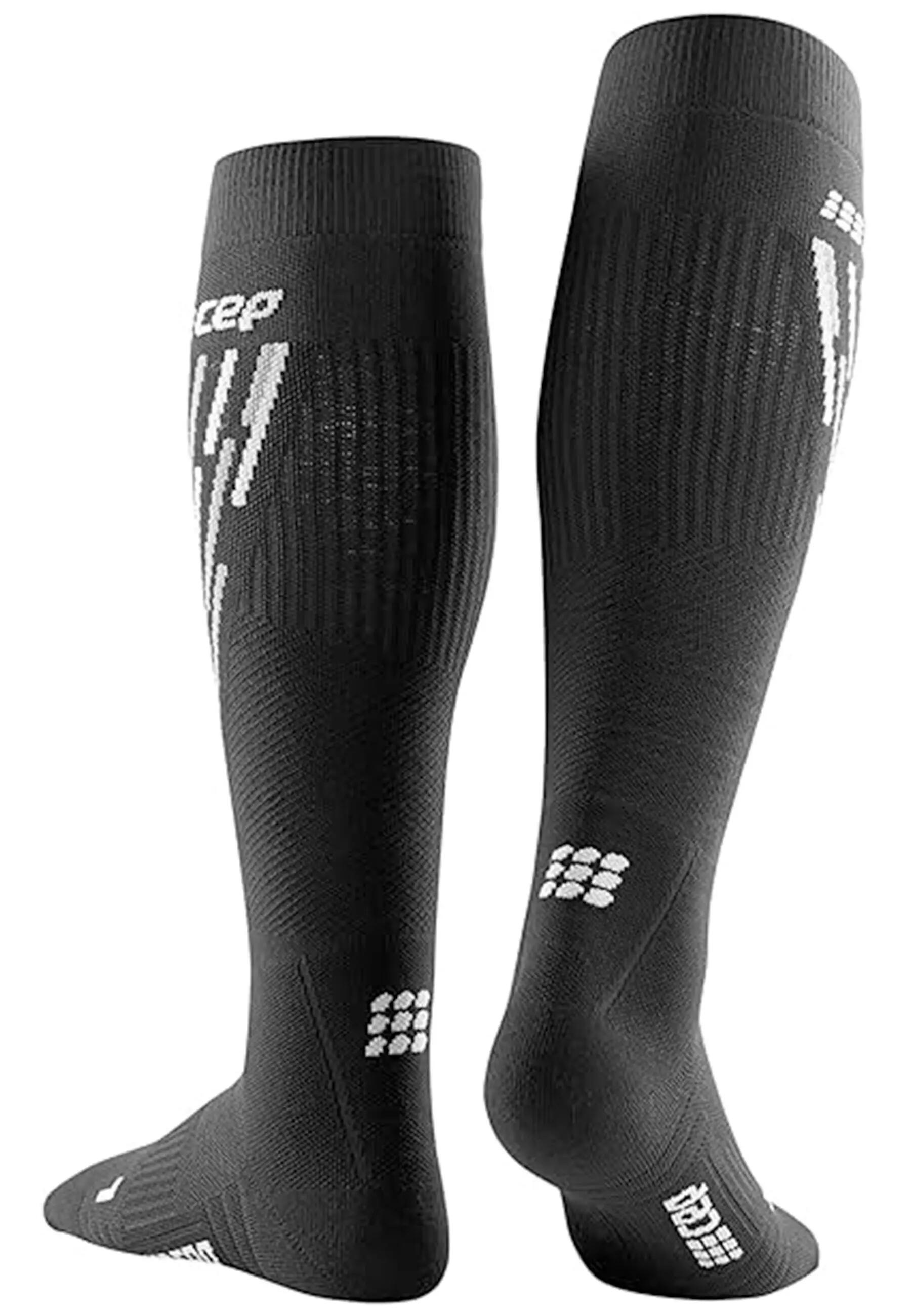 Herren - Ski - Socken - kompressiv, thermisch, knielang - schwarz/anthrazit 8/11
