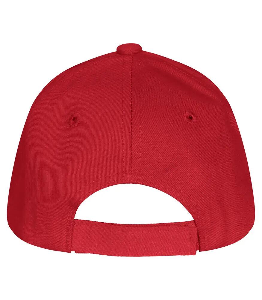 clique Classic Cap 6 pannelli in cotone – Red 2/5