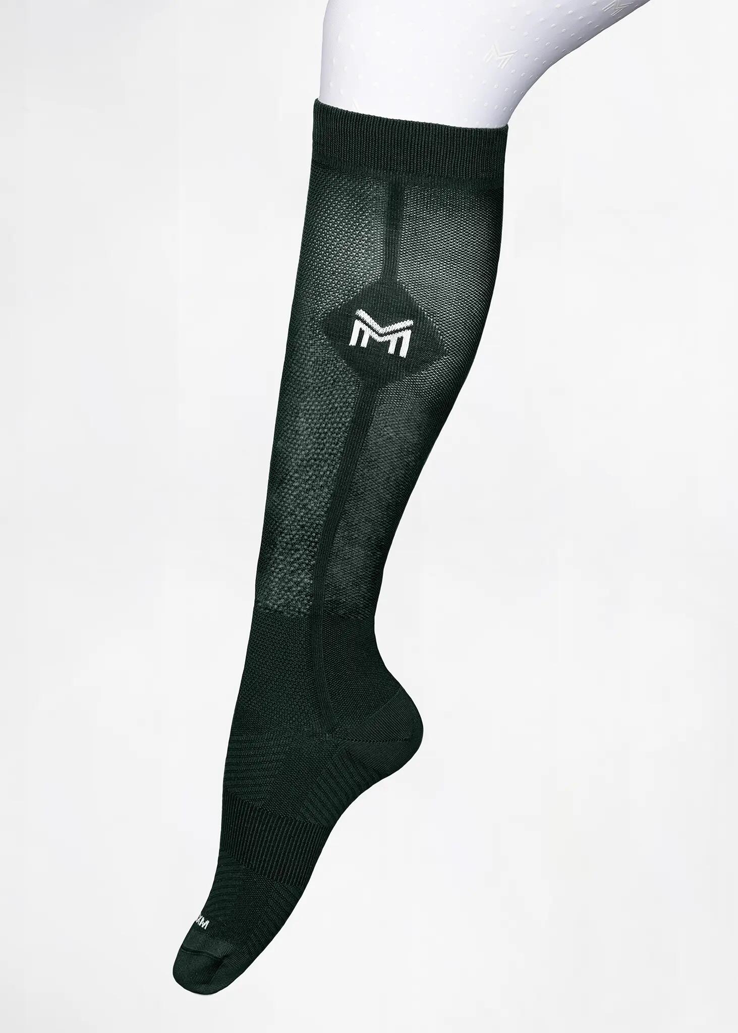 Calcetines Equitación Unisex Maximilian Neo Verde Cazador 3/4