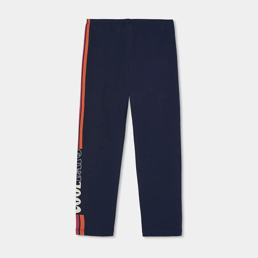 Legging azul marino con franja lateral 2/4