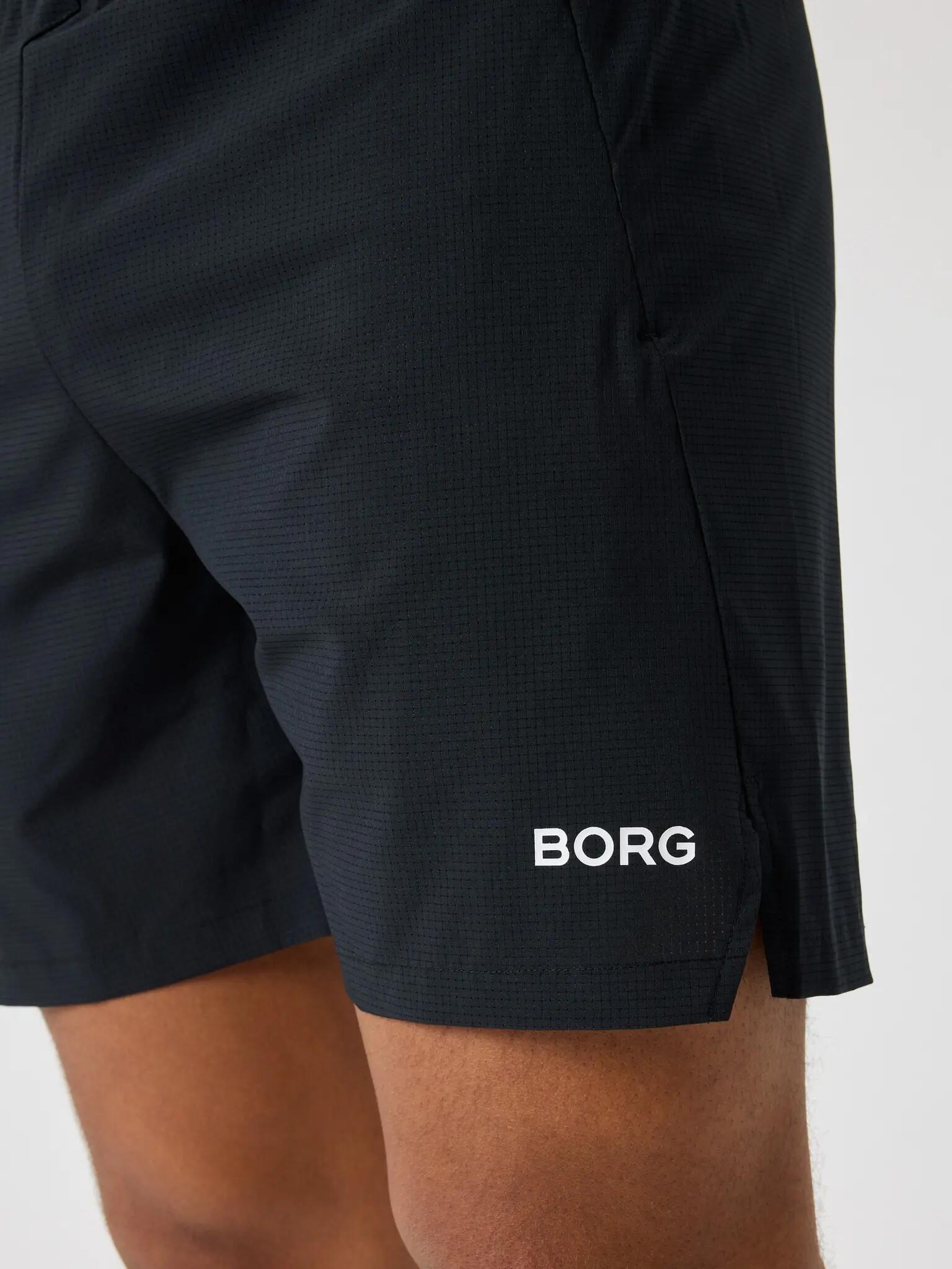bjorn_borg BORG ZIP 7" SHORTS z przetworzonego poliestru – BLACK BEAUTY 4/4