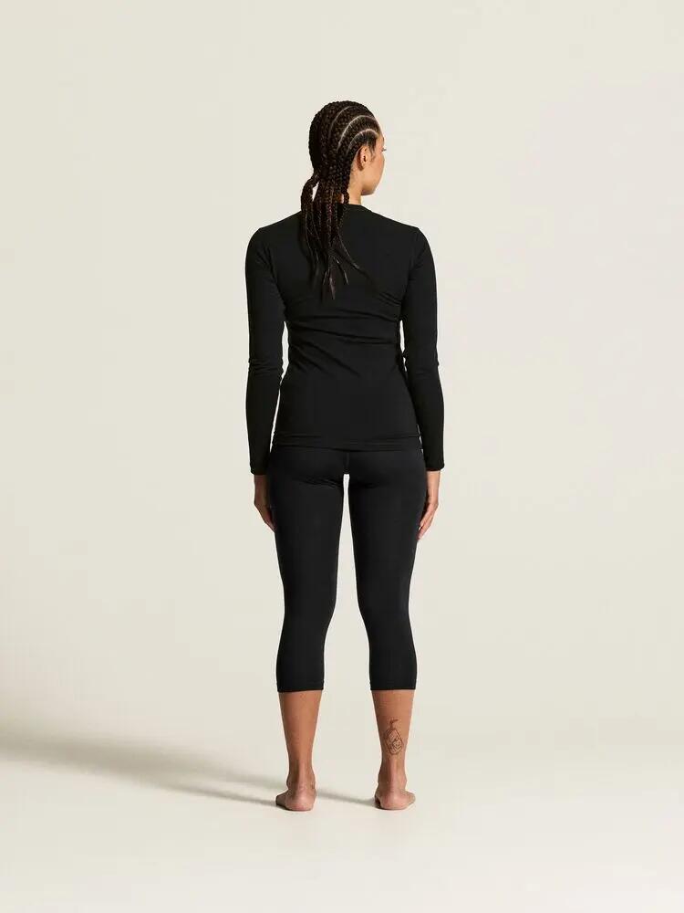 craft Wool 95 Knickers W pantaloni al ginocchio in merino 95% – Black/Melange 6/7