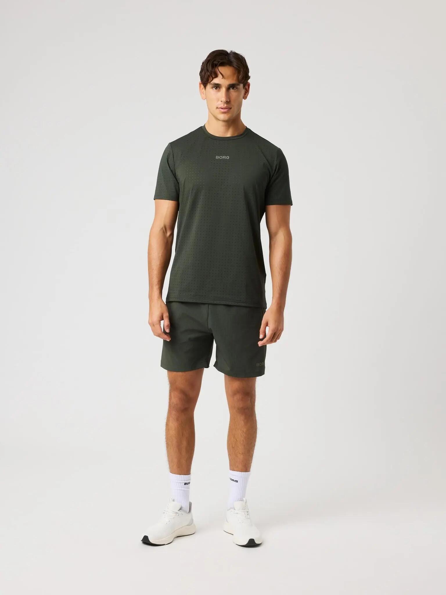bjorn_borg BORG ZIP 7" SHORTS aus recyceltem Polyester – ROSIN 3/4