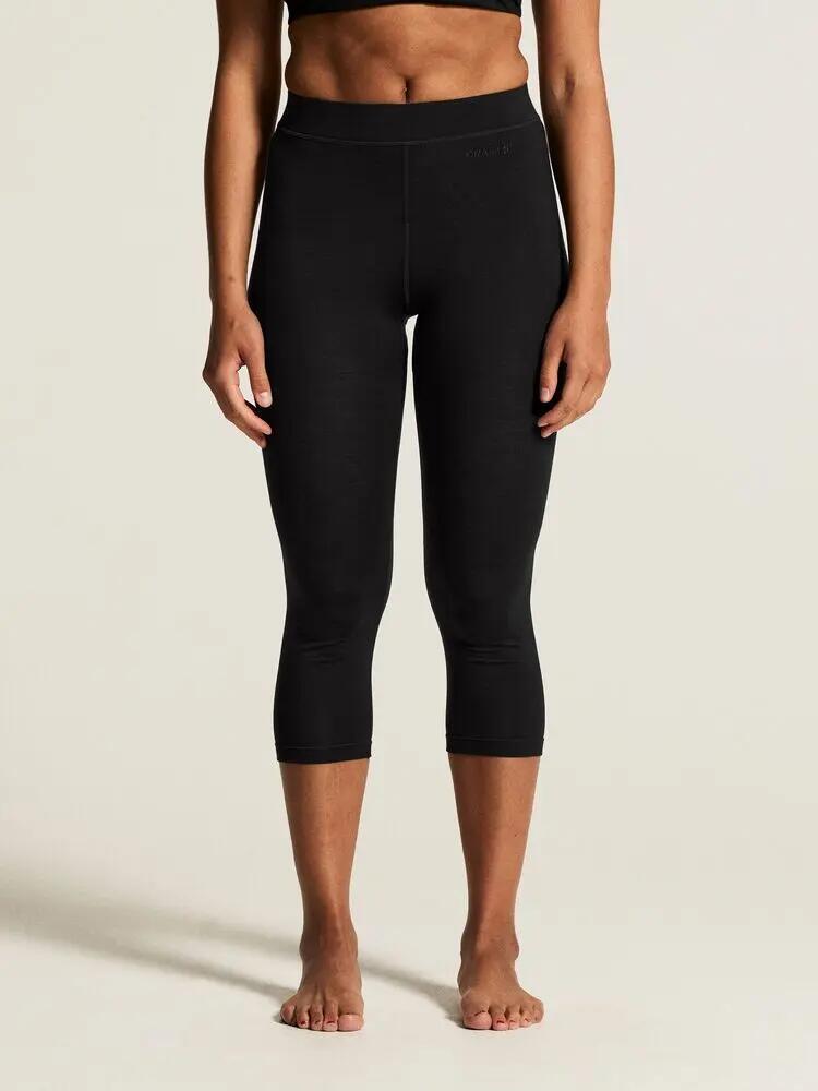 craft Wool 95 Knickers W pantaloni al ginocchio in merino 95% – Black/Melange 3/7