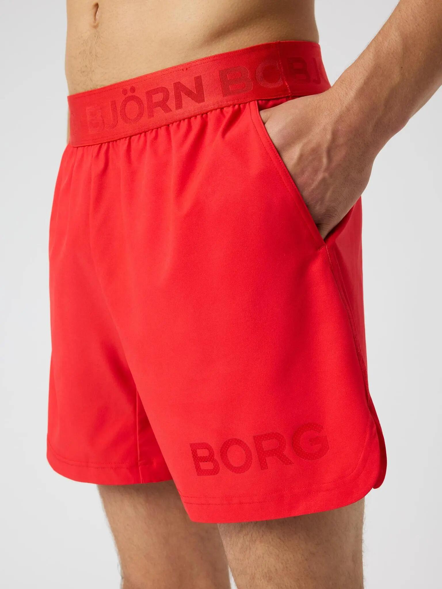 BORG 6" SHORTS in poliestere riciclato – FLAME SCARLET 5/5