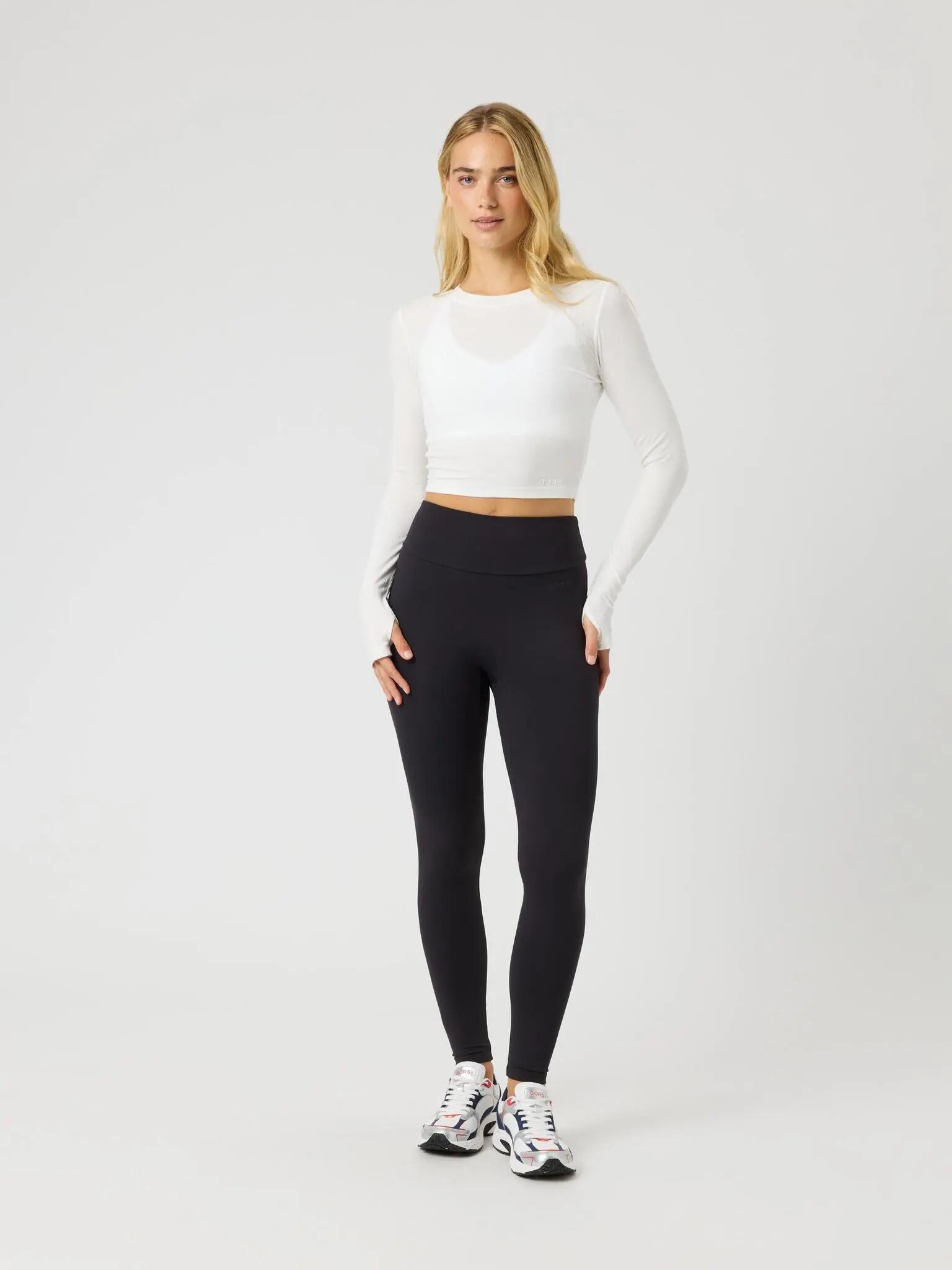 bjorn_borg STUDIO SOFT TIGHTS in poliestere riciclato – BLACK BEAUTY 3/5