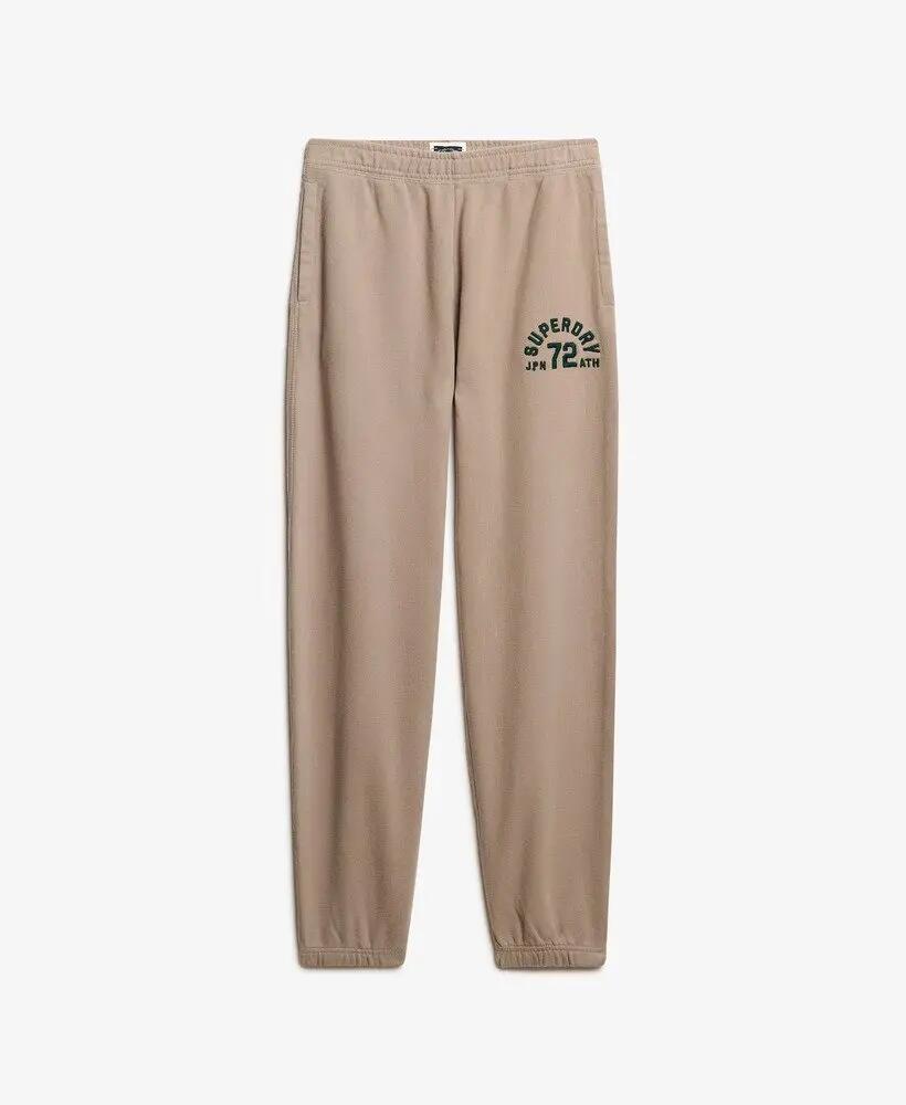 superdry Pantalon Jogger Boyfriend Athlétique en coton – Cobblestone Grey 4/4