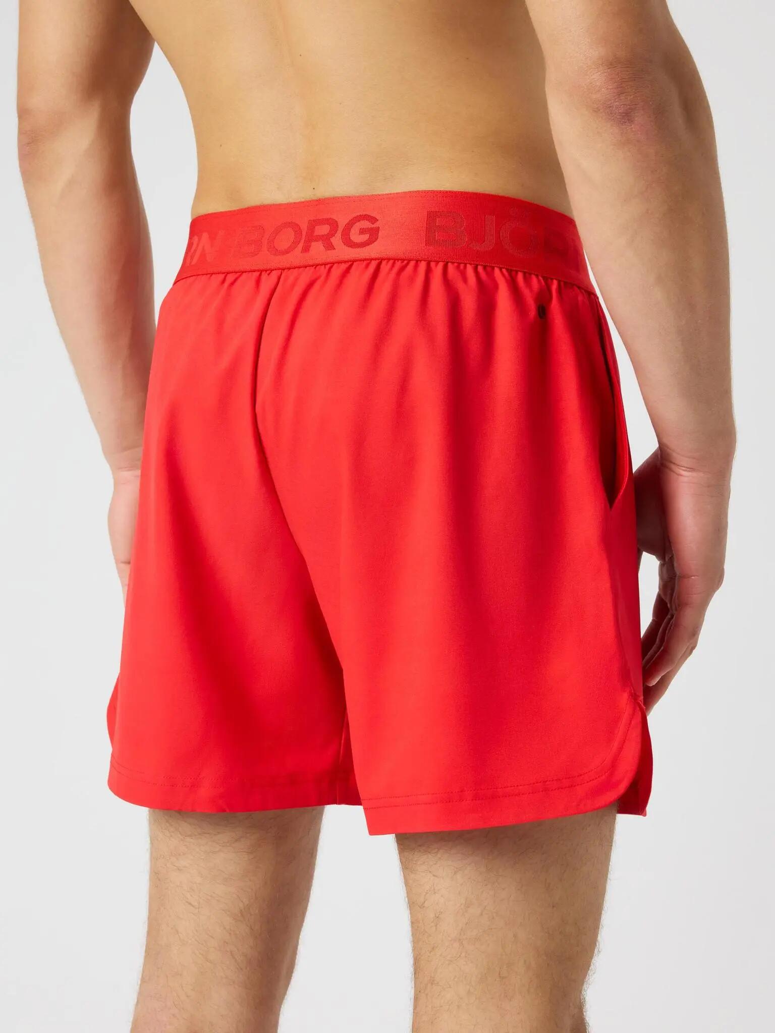 BORG 6" SHORTS in poliestere riciclato – FLAME SCARLET 2/5
