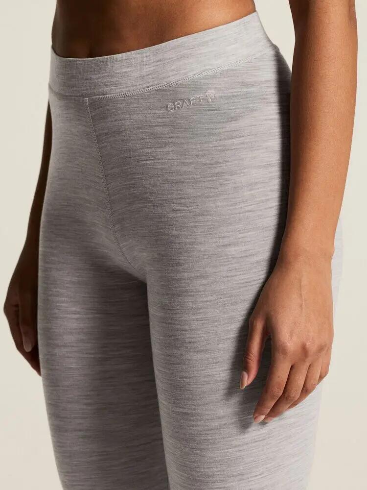 craft Wool 95 Pants W pantaloni intimo in lana merino 95% – Grey/Melange 7/7