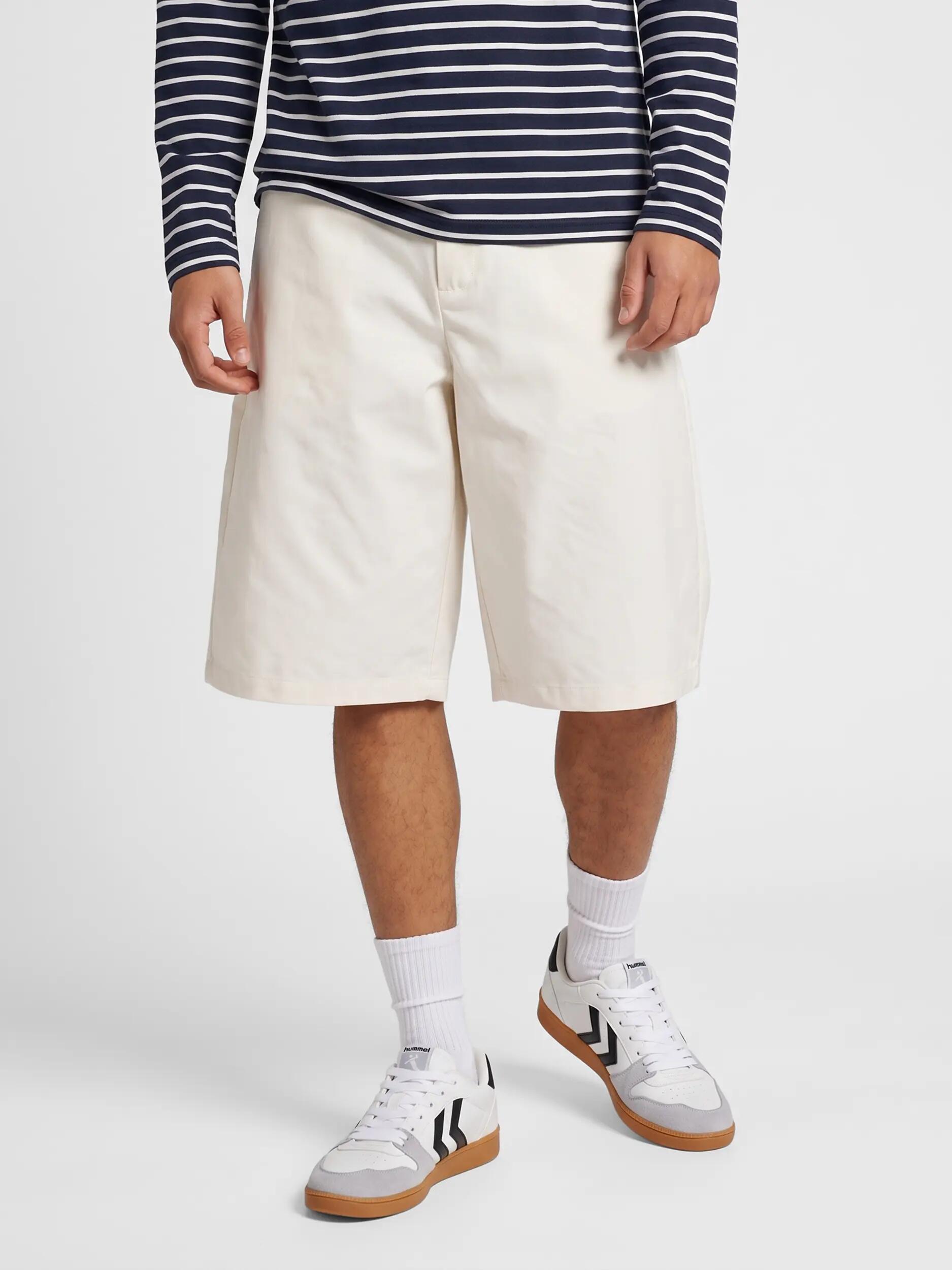 hummel Shorts longs décontractés en polyester recyclé – EGRET 6/6