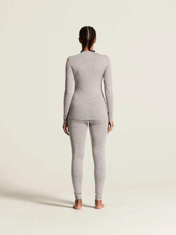 craft Wool 95 Pants W pantaloni intimo in lana merino 95% – Grey/Melange 5/7
