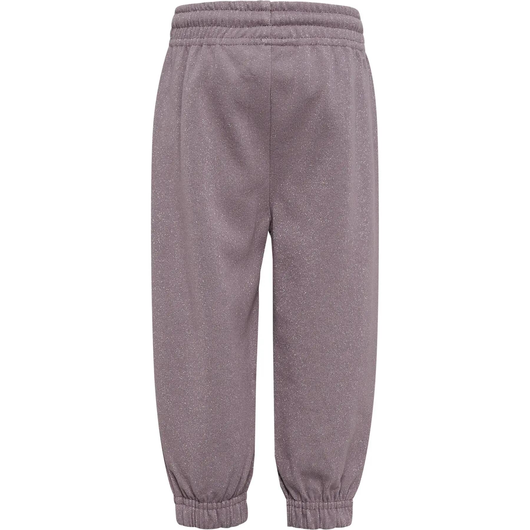 hummel pantaloni hmlMINI LOOSE GLI PANTS BEE vestibilità ampia effetto glitter 3/4