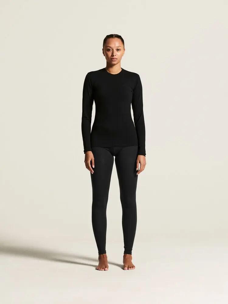craft Wool 95 Pants W – pantaloni intimo termico in merino – Black/Melange 6/7