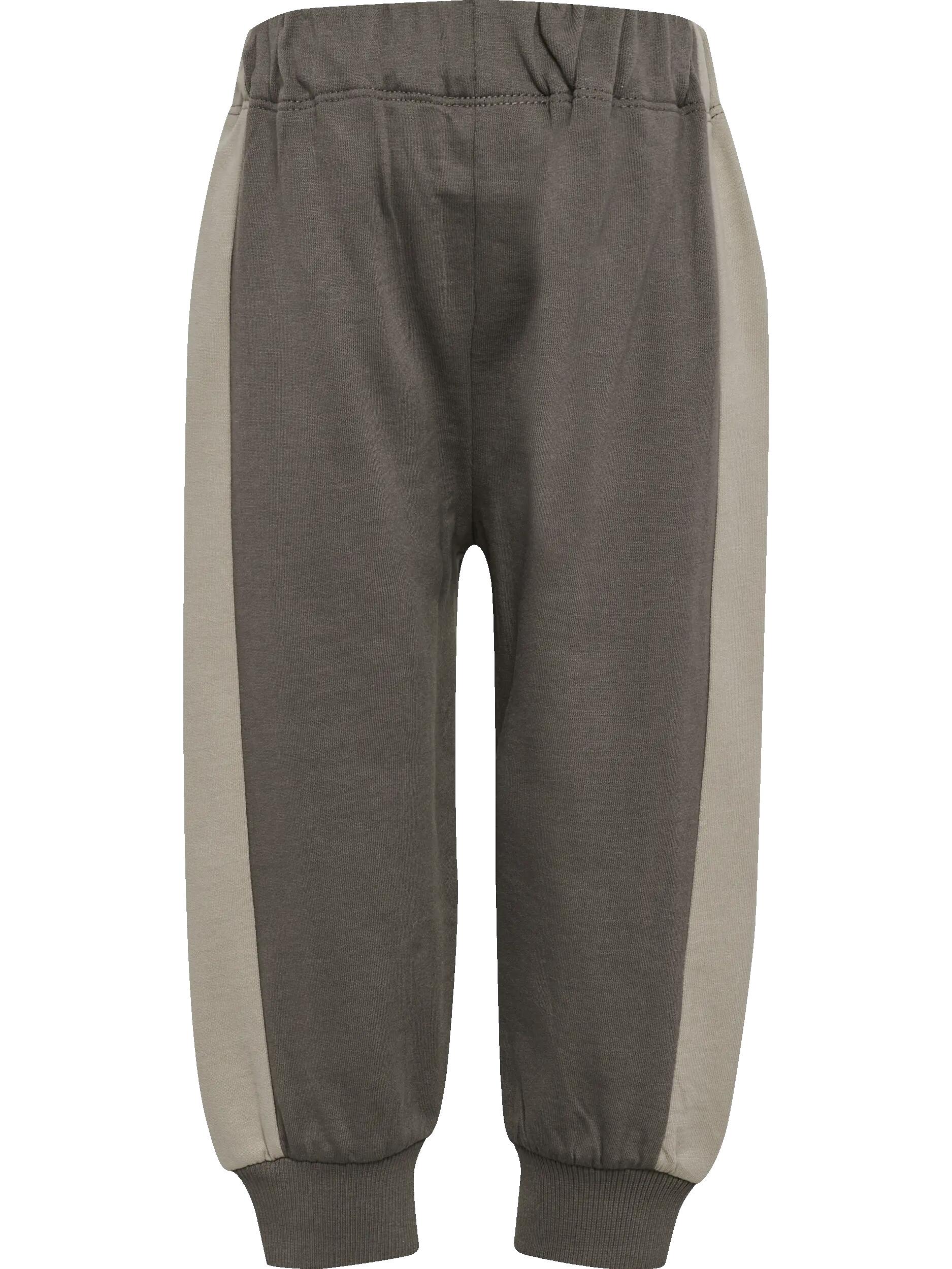 hummel Pantaloni hmlMINI Loose Block, cotone bio, vita regolabile – DARK GULL 2/4