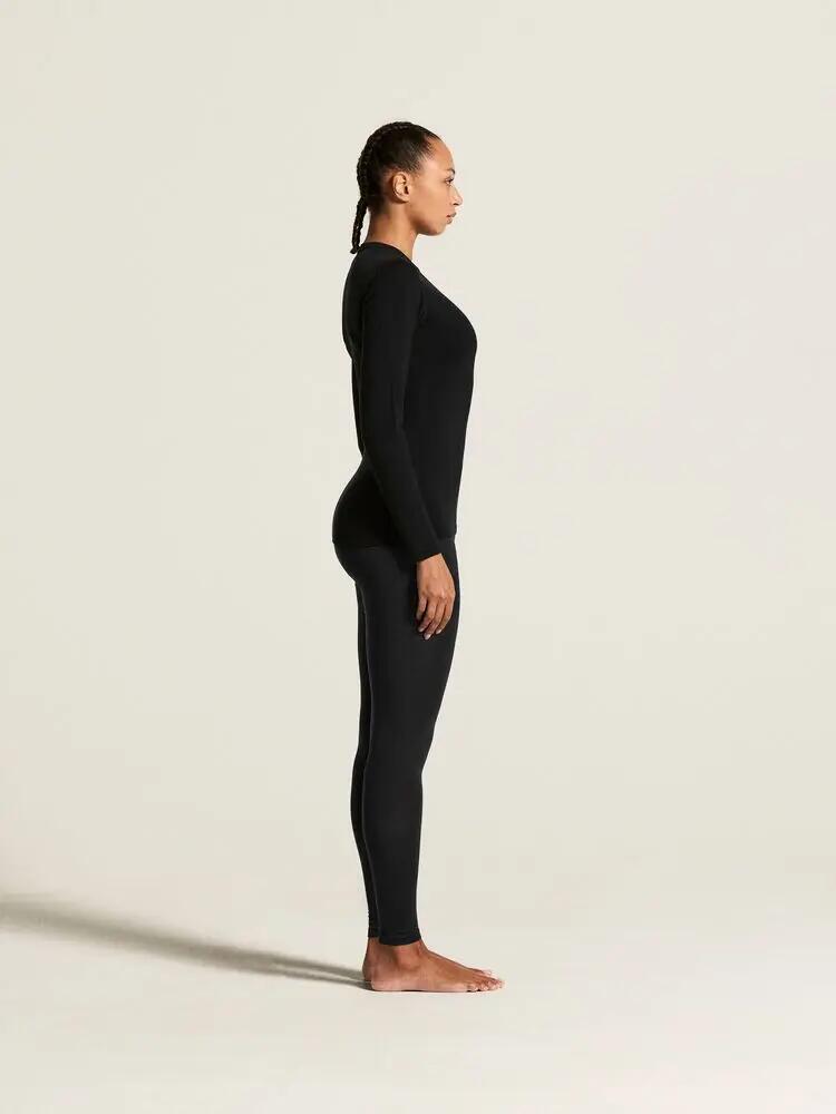 craft Wool 95 Pants W – pantaloni intimo termico in merino – Black/Melange 5/7