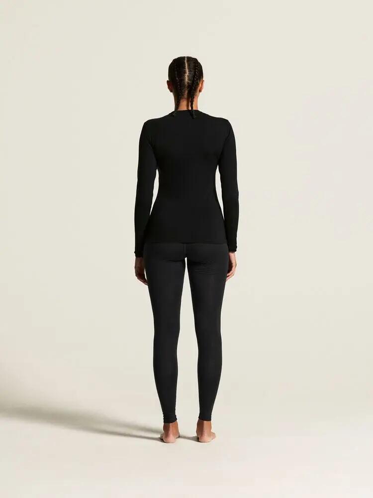 craft Wool 95 Pants W – pantaloni intimo termico in merino – Black/Melange 4/7