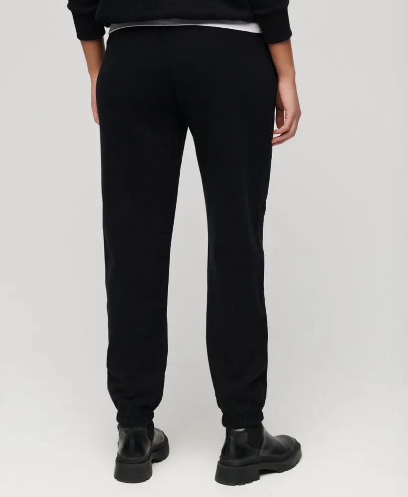 superdry Calças Jogger Boyfriend em algodão – Black 2/7