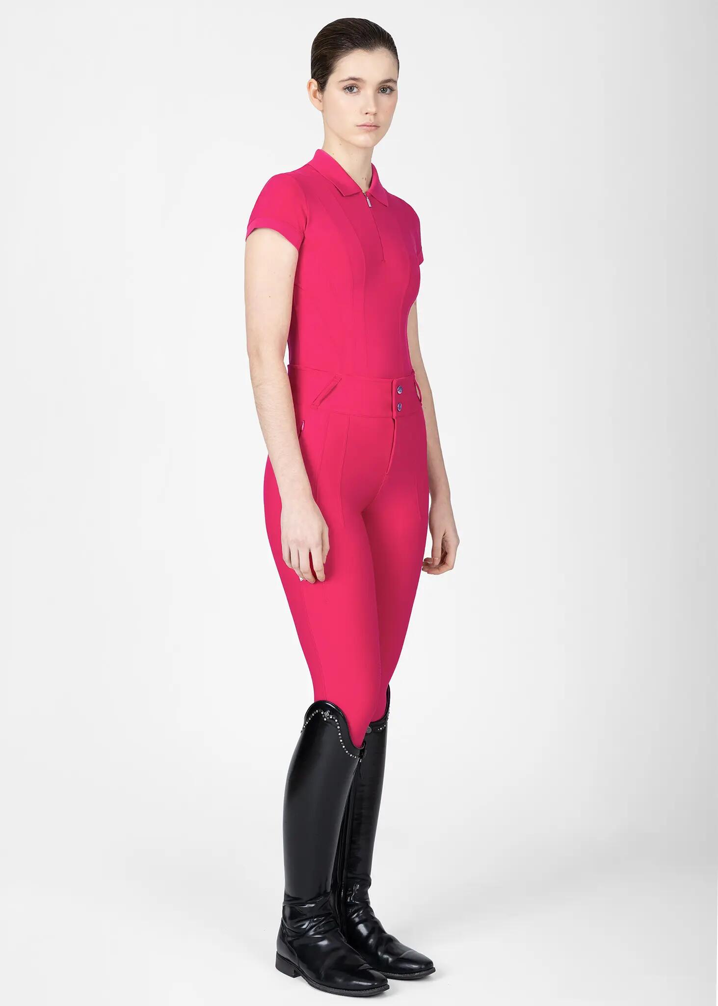Pantalón Mujer Equitación Maximilian Vision Full Grip Frambuesa 6/7