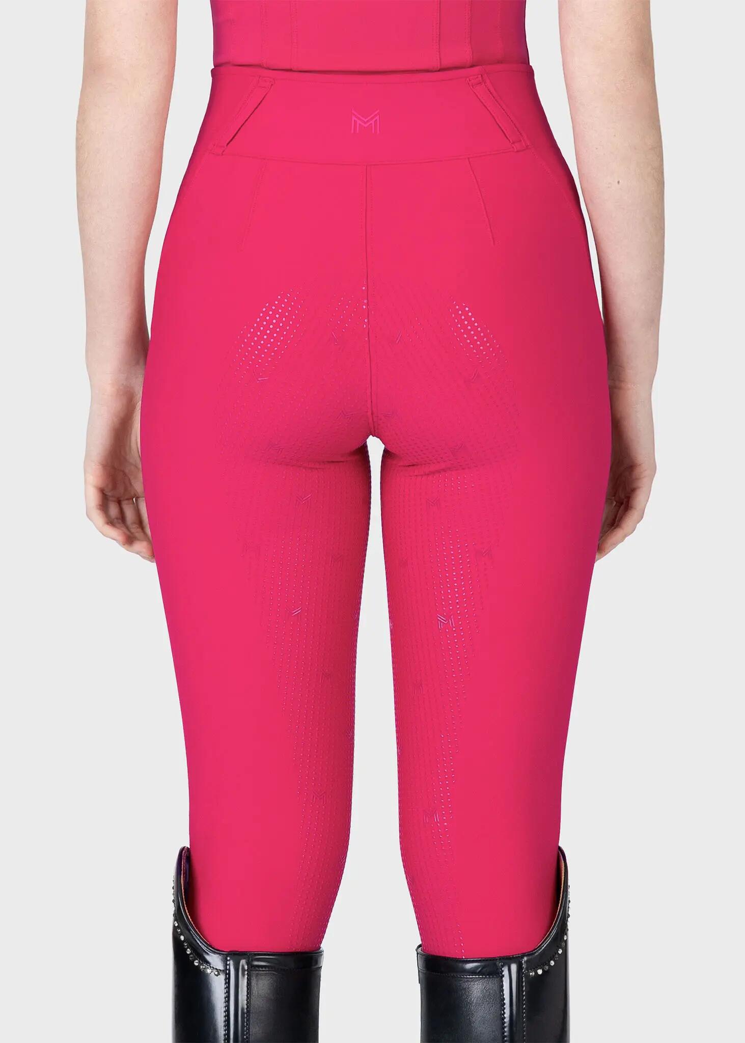 Pantalón Mujer Equitación Maximilian Vision Full Grip Frambuesa 3/7
