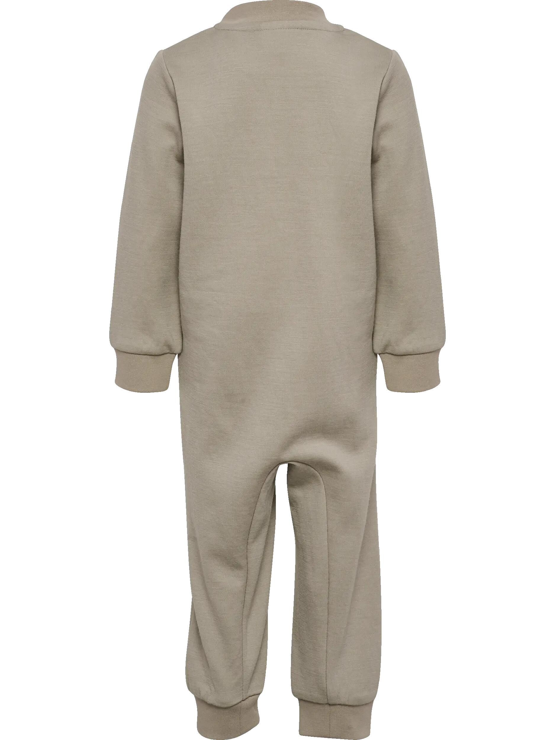 hummel body manga larga de lana - mono cálido para niños – VINTAGE KHAKI 2/2