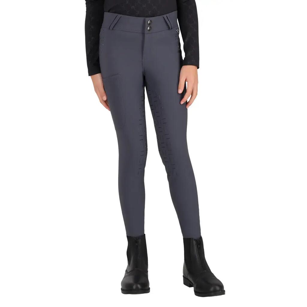 Full grip riding Trousers for girls QHP Livora