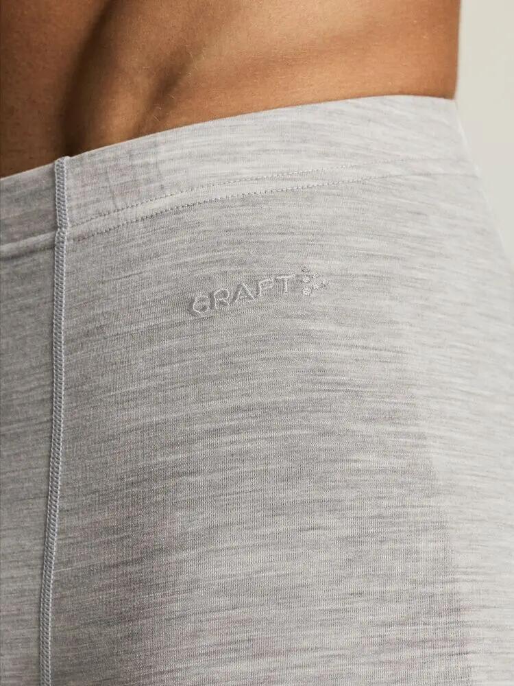 craft Wool 95 Pants M — calças térmicas 95% lã merino – Grey/Melange 7/7